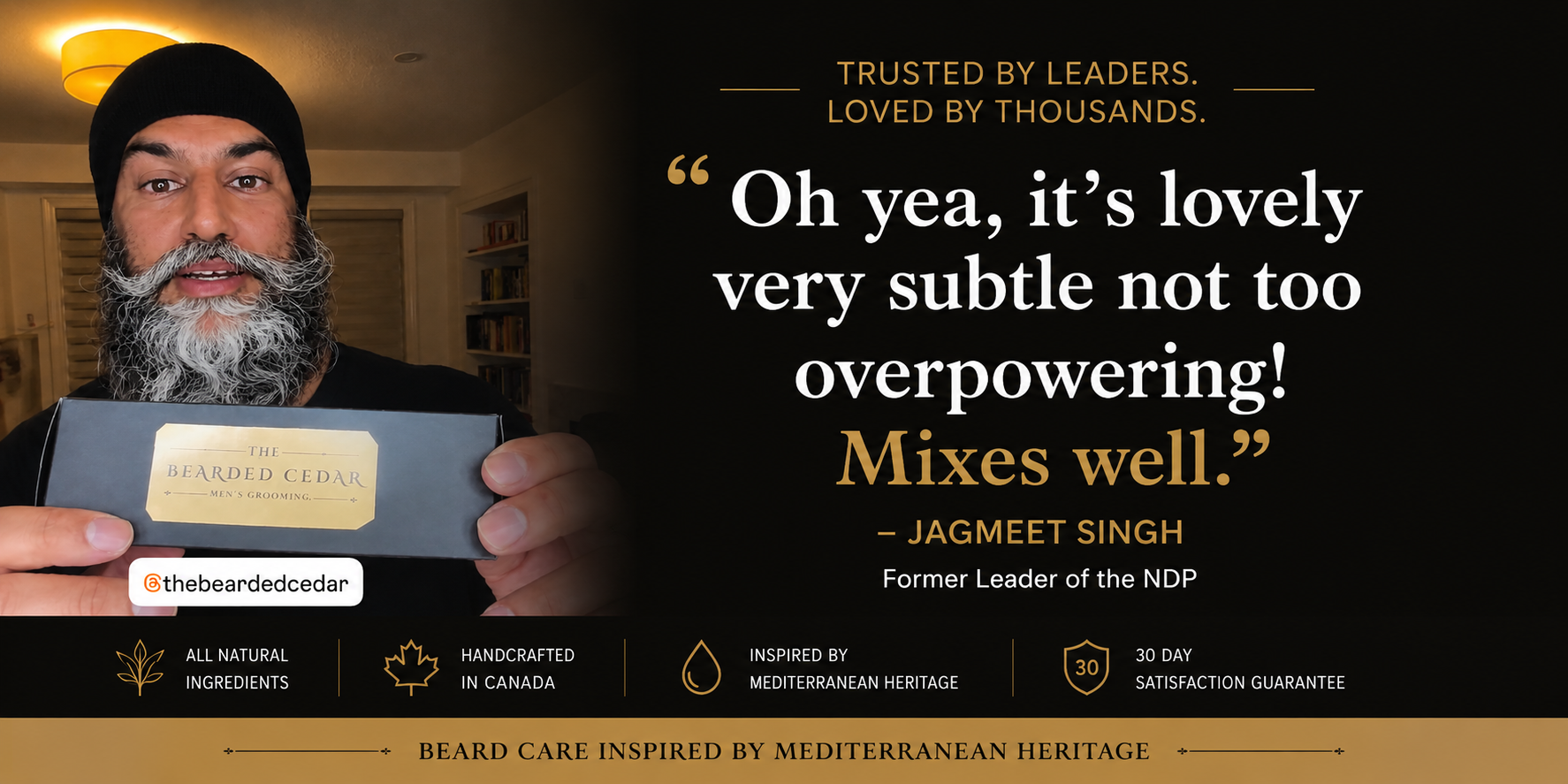 From a Simple Message to a Genuine Review: How Jagmeet Singh Tried The Bearded Cedar  • 5 minute read